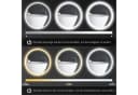 Kleankin LED Badezimmerspiegel 60cm Touch Weiß/Silber Bild 5