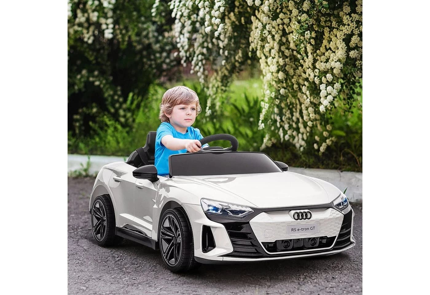 HOMCOM Elektro-Kinderauto Weiß mit Fernbedienung - Bild 2