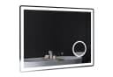 Kleankin LED Badezimmerspiegel mit Touch-Funktion und 3x Vergrößerung Bild 1