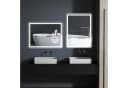 Kleankin LED Badezimmerspiegel mit Touch-Funktion und 3x Vergrößerung Bild 2