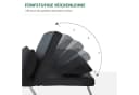 HOMCOM Schlafsessel 2-in-1 Schwarz mit Armlehne Bild 4