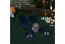 HOMCOM Halloween Dekofigur Zombie 1,40 m mit roten Lichtern und Geräuschen Bild 1