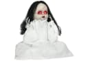 HOMCOM Halloween Dekofigur Mörderpuppe mit Sensor und roten Lichtern Bild 2