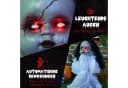 HOMCOM Halloween Dekofigur Mörderpuppe mit Sensor und roten Lichtern Bild 5