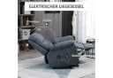 HOMCOM Massagesessel Relaxsessel Grau mit Liegefunktion und Massage Bild 5