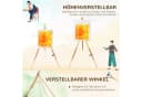 Vinsetto Staffelei Klappbare Feldstaffelei Buchenholz Bild 4