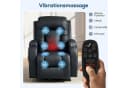 HOMCOM Massagesessel mit 8 Vibrationspunkten und Wärmefunktion Schwarz Bild 4