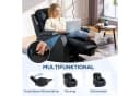 HOMCOM Massagesessel mit 8 Vibrationspunkten und Wärmefunktion Schwarz Bild 5