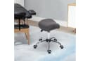 HOMCOM Ergonomischer Salonhocker Grau mit Rollen und Höhenverstellung Bild 2