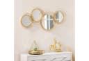 HOMCOM Wandbild mit 4 runden Spiegeln, modern, Gold Bild 2