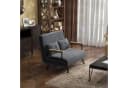 HOMCOM Schlafsofa Dunkelgrau Zweisitzer mit verstellbarer Rückenlehne Bild 2