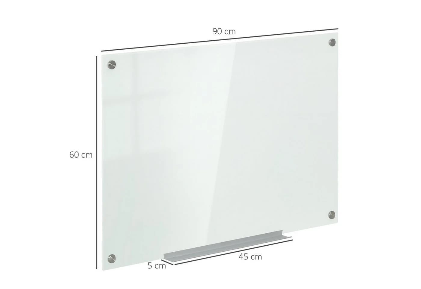 Vinsetto Magnettafel Glastafel Weiß Rahmenlos - Bild 3
