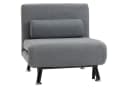 HOMCOM Sessel Schlafsofa Dunkelgrau mit Schlaffunktion Bild 1