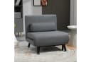 HOMCOM Sessel Schlafsofa Dunkelgrau mit Schlaffunktion Bild 2
