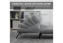 HOMCOM Sessel Schlafsofa Dunkelgrau mit Schlaffunktion Bild 4