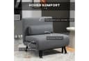 HOMCOM Sessel Schlafsofa Dunkelgrau mit Schlaffunktion Bild 5