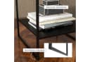 HOMCOM Beistelltisch Industriedesign Schwarz mit Stauraum Bild 5