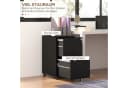 Vinsetto Rollcontainer Aktenschrank mit 2 Schubladen und Rollen, Schwarz Bild 4