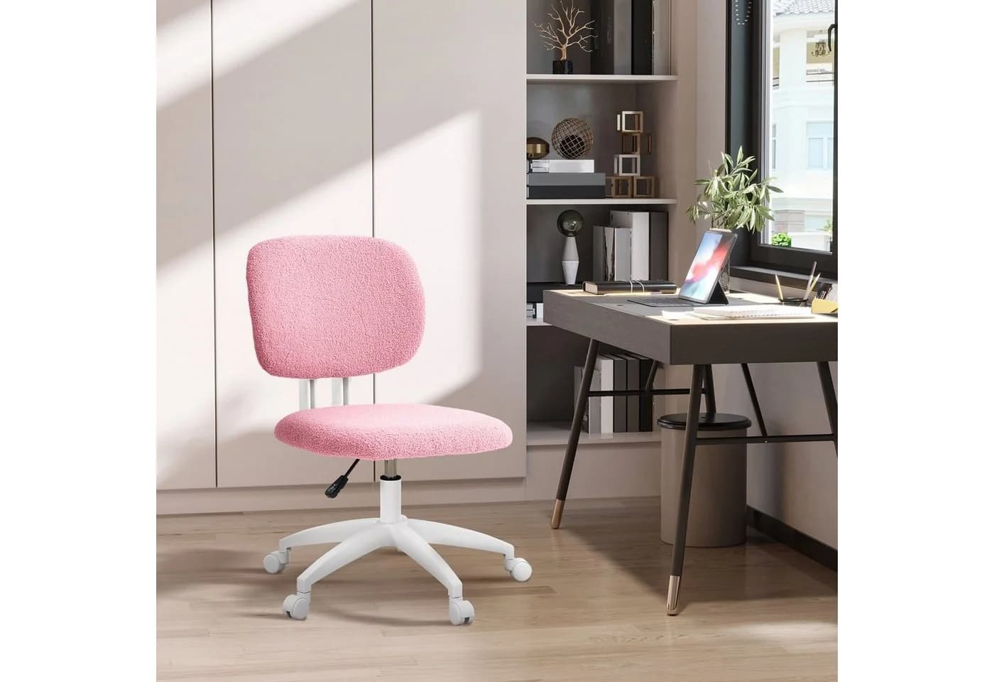 Vinsetto Schreibtischstuhl Rosa Höhenverstellbar - Bild 2