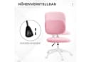 Vinsetto Schreibtischstuhl Rosa Höhenverstellbar Bild 4