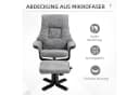 HOMCOM Polsterstuhl TV Sessel mit Liegefunktion Grau Bild 5