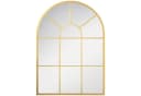 HOMCOM Wandspiegel Flurspiegel Metallrahmen Gold Bild 1