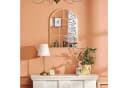 HOMCOM Wandspiegel Flurspiegel Metallrahmen Gold Bild 5