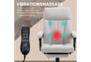 Vinsetto Massage Bürostuhl höhenverstellbar mit Fußstütze grau Bild 4
