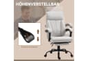 Vinsetto Massage Bürostuhl höhenverstellbar mit Fußstütze grau Bild 5