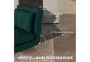 HOMCOM Sessel Schlafsessel Dunkelgrün mit Bettfunktion und Kissen Bild 5