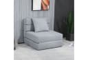 HOMCOM Schlafsessel 2-in-1 Design Blau Bild 2