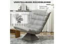 HOMCOM Relaxsessel Grau Drehbar mit Verstellbarer Rückenlehne Bild 4