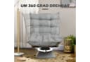 HOMCOM Relaxsessel Grau Drehbar mit Verstellbarer Rückenlehne Bild 5
