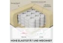 HOMCOM Sessel Einzelsessel Cremeweiß Tufting Holzfüße Ohrensessel Bild 5