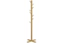 HOMCOM Bambus Garderobe mit 8 Haken Natur Bild 1