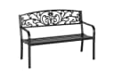 Outsunny Gartenbank Armlehne 2-Sitzer Balkonbank Bild 1