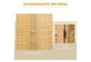 HOMCOM Paravent 3-teiliger Raumteiler Bambus Natur Bild 5