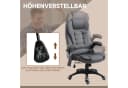 Vinsetto Schreibtischstuhl mit Massage, Heizung und Liegefunktion, Grau Bild 5