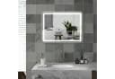 HOMCOM LED-Badezimmerspiegel Glas Kunststoff Bild 2