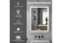 HOMCOM LED-Badezimmerspiegel Glas Kunststoff Bild 4