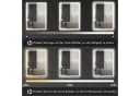 HOMCOM LED-Badezimmerspiegel Glas Kunststoff Bild 5