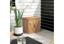 Outsunny Geräteschrank mit Doppeltür Braun Tannenholz Gartenbox Bild 2