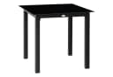 Outsunny Gartentisch Quadratisch Schwarz Aluminium Bild 1