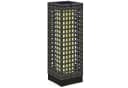 Outsunny LED Solarleuchte Rattan Solarlampe, Wasserdichte Wegleuchte mit Lichtsensor, Solarbetrieben, Lichtsensor, Wasserdicht, LED, Weiß, Stahl, Grau Bild 1
