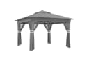 Outsunny Gartenpavillon Metall Oxfordstoff Bild 2