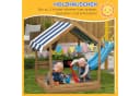 Outsunny Sandkasten aus Tannenholz mit Dach und Sitzen Bild 4