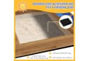 Outsunny Sandkasten aus Tannenholz mit Dach und Sitzen Bild 5