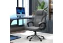 Vinsetto Bürostuhl Ergonomisch Grau Leinenoptik mit Wippfunktion Bild 2