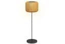Outsunny LED Solarleuchte Wegleuchte Gelb Rattan Bild 1