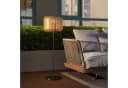 Outsunny LED Solarleuchte Wegleuchte Gelb Rattan Bild 2